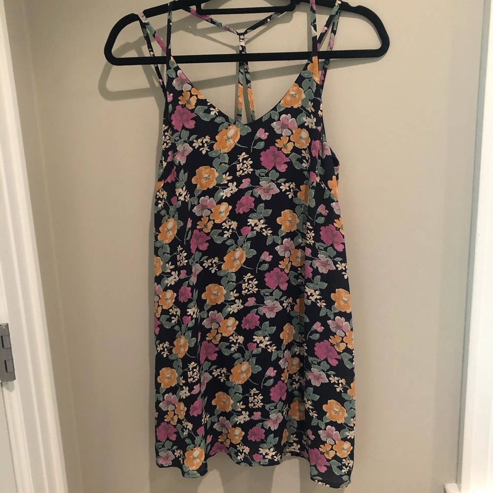 Tobi Blue Flower Sleeveless Dress - Picture 1 of 6